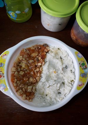 Foto resep Mpasi ayam tahu saus tomat