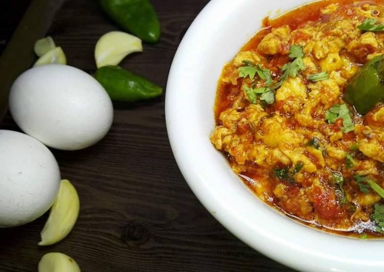 Recipe of Any-night-of-the-week Dhaaba Style Anda Ghotala
