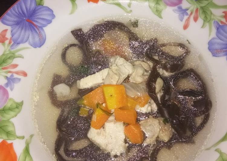Resep @MANTAP Sup ayam jamur resep masakan rumahan yummy app