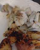Merluza austral al horno con papas rústicas