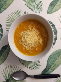 Una foto de Sopa crema de calabaza