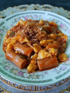 Foto resep Sosis Telur Asam Manis Pedas