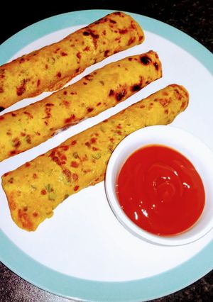 A picture of Chikapea flour pancake.