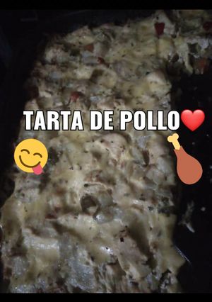 Una foto de Tarta de POLLO con base de papas al horno. ❤ + tip de oferta al final de la receta