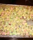 Ensalada de fruta y bombón