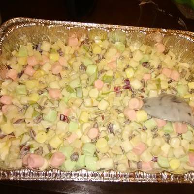 Ensalada de fruta y bombón Receta de Dianabel Coronado- Cookpad