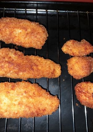 Una foto de Pollo apanado