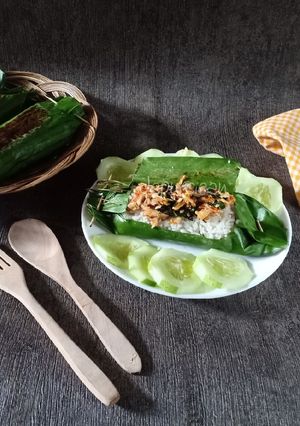 Foto resep 14 | Nasi Bakar Ayam Suir