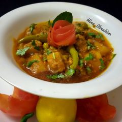 A picture of Matar Keema Aloo.
