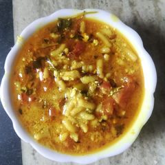 A picture of Sev bhaji.