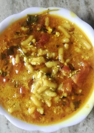 A picture of Sev bhaji.