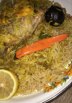 صورة لوصفة لمحبين الرز مدفونه بطريقتي لذيذذه😋
