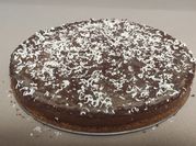 Una foto de tarta de chocolate y menta