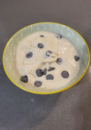 Una foto de Helado de kéfir y plátano🍌
