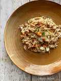 Spaghetti Carbonara dengan Ayam Panggang