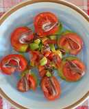 Cenita fresca y fácil, con aguacate y tomate