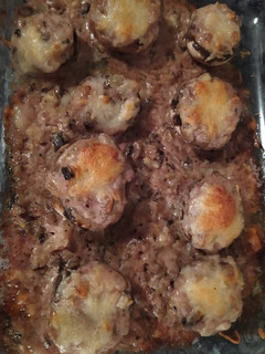 Una foto de Champiñones Rellenos