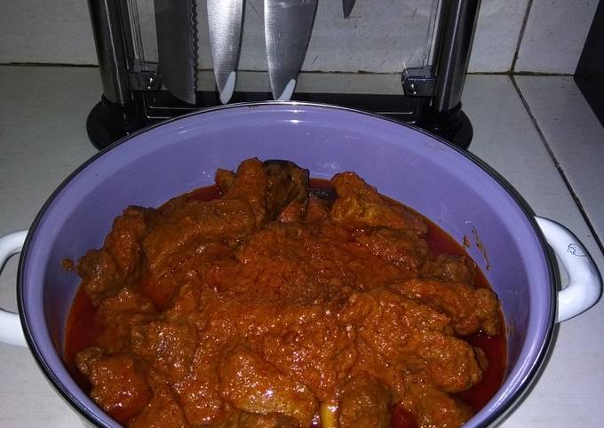 Standar Resep gampang membuat Rendang Daging khas Bangka yang nagih banget