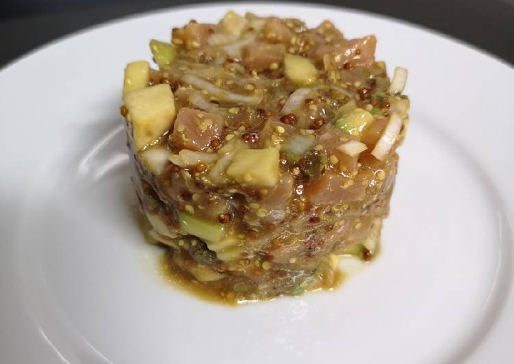 Tartar de salmón ahumado