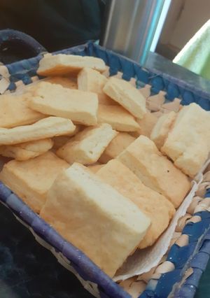 Una foto de Bizcocho de grasa con dos ingredientes
