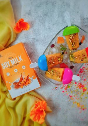 A picture of Vegan Mango Falooda Kulfi.