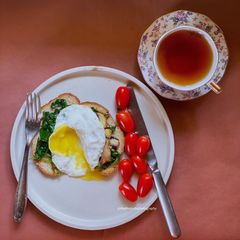 A picture of Poached Egg on Toast.