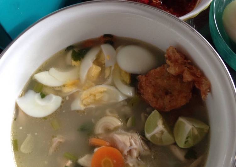 Cara Gampang Menyiapkan Soto Banjar / nasi Sop banjar NAYAMUL yang Enak Banget