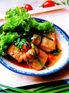 Hình của món Đậu hũ bao bố.