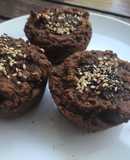 Keto - Muffins semillas, chocolate y zapallo para el té (otra versión con más chocolate)