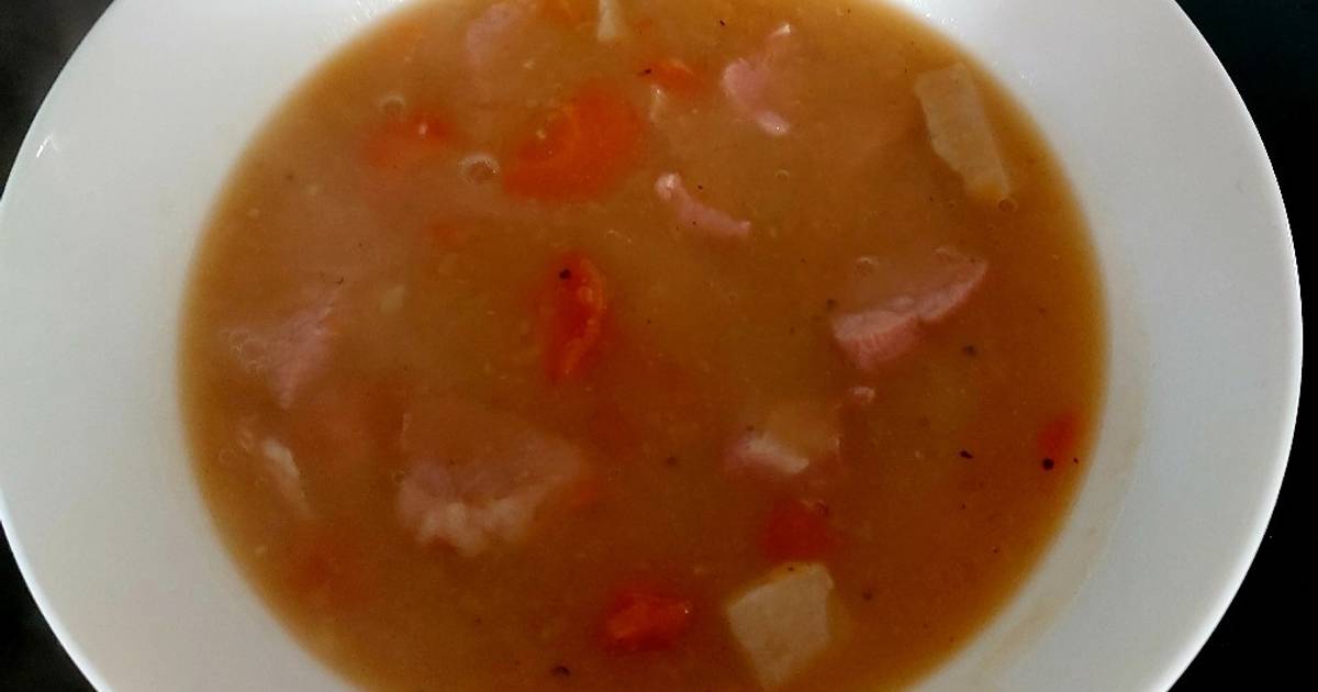 My Chunky Gammon and Yellow Split Pea Soup 😃 Recipe by Maureen 😀 Cookpad