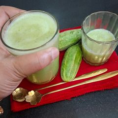 A picture of Cucumber Cooler Drik / Refreshing Cucumber Drink 🍸.