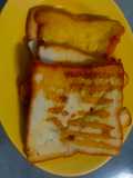 Bread toast with cinnamons powder