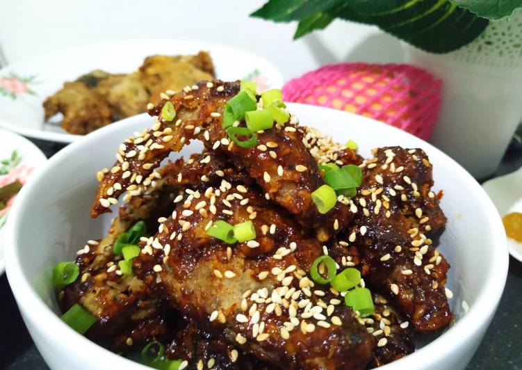 Cara Gampang Membuat Spicy Korean Fried Chicken (Ayam Goreng Pedas ala Korea), Sempurna