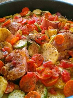 صورة لوصفة صينية بطاطا بالكوسا والجزر اللذيذه 😋😋😋