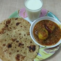 A picture of Aloo Dum With Very Less Masala.