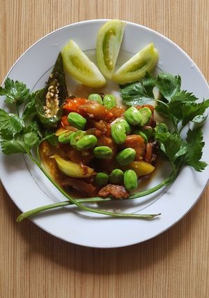Foto resep Tumis ikan asin pete