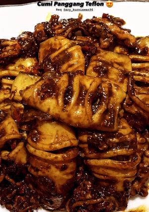 Foto resep Cumi Panggang / Cumi Bakar Teflon Pedas Manis