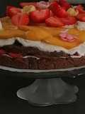 Mango - und Erdbeer - Schokotraum