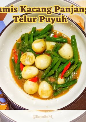 Foto resep Tumis Kacang Panjang Telur Puyuh