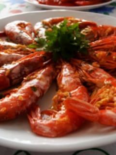 Una foto de Langostinos al horno