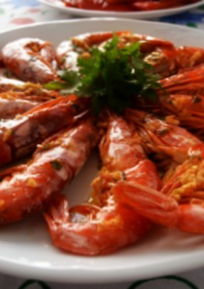 Una foto de Langostinos al horno