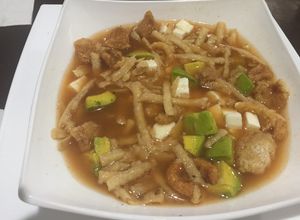 Una foto de Sopa de tortilla Sonorense