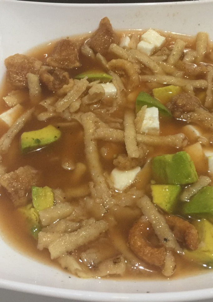 Una foto de Sopa de tortilla Sonorense