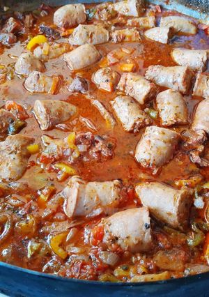 Una foto de Chorizo a la pomarola
