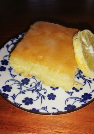 Φωτογραφία της συνταγής Κέικ λεμόνι 🍋 στο ταψί