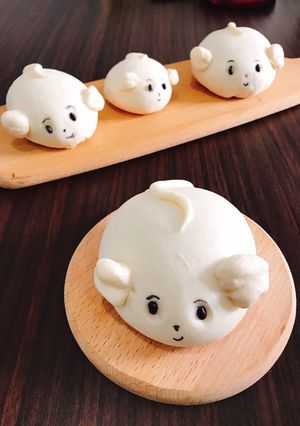 Hình của món Làm bánh bao chuột xinh đón năm mới nào !.