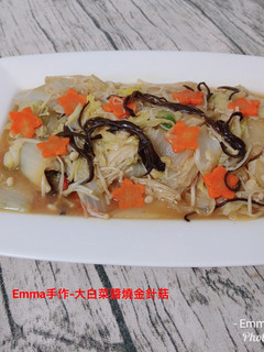 大白菜醬燒金珍菇 的食譜成品照片