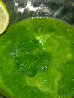 A picture of Dhaniya Patta ki chutney.