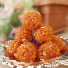 Boondi ke ladoo A picture of Boondi ke ladoo.