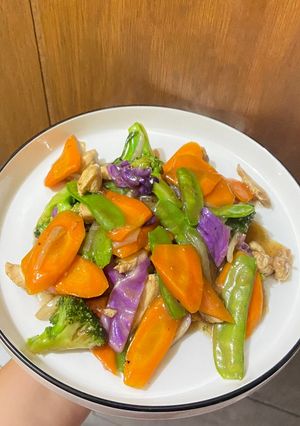 Foto resep Capcay pelangi